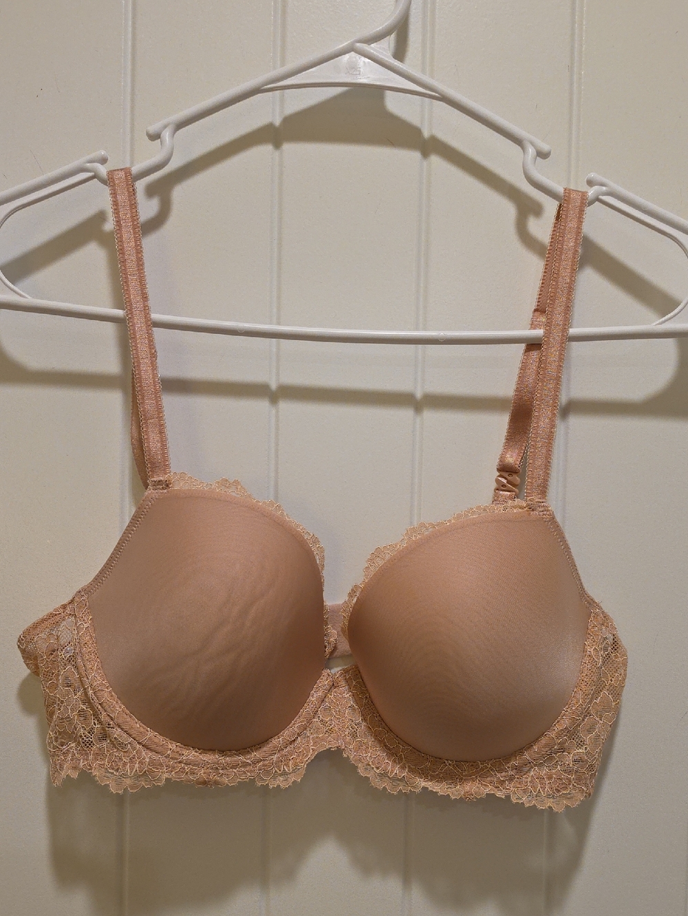 Victoria's Secret Dream Angels Lace Trim Peach Nude Size 36B - Picture 6 of 6